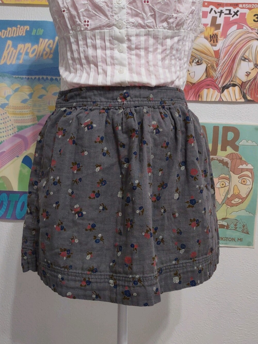 Aerie Cotton Floral Skirt
